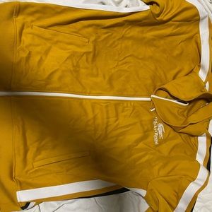 Lacoste Ricky Regal Striped Full Zip Track Jacket Xl Yellow